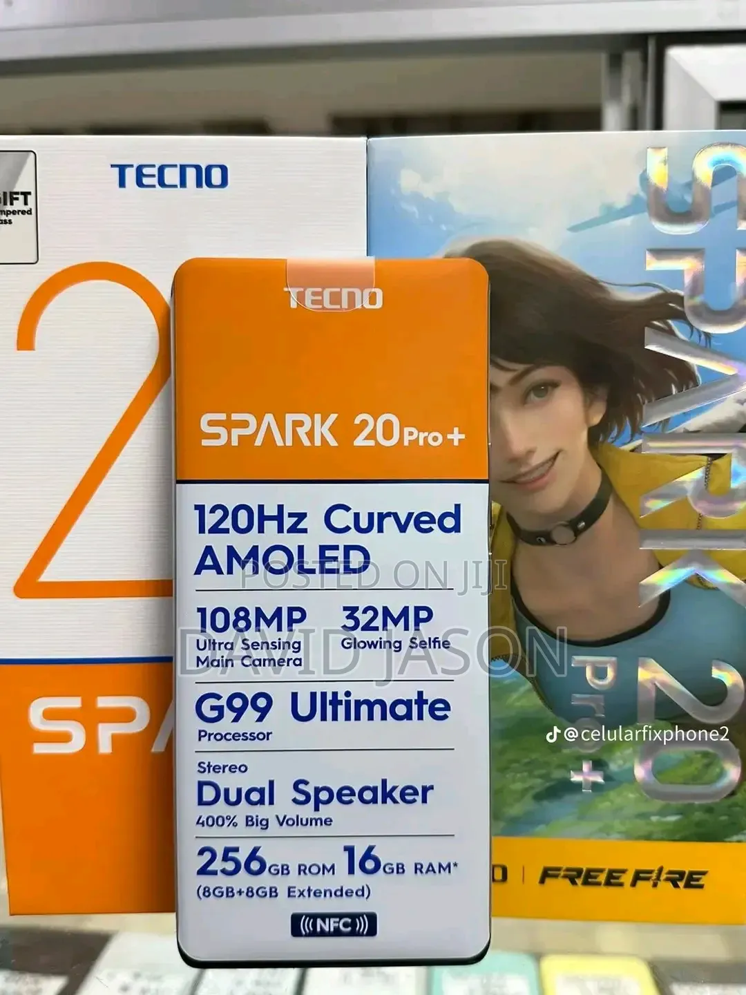 New Tecno Spark 20 Pro Plus 256 GB Gold