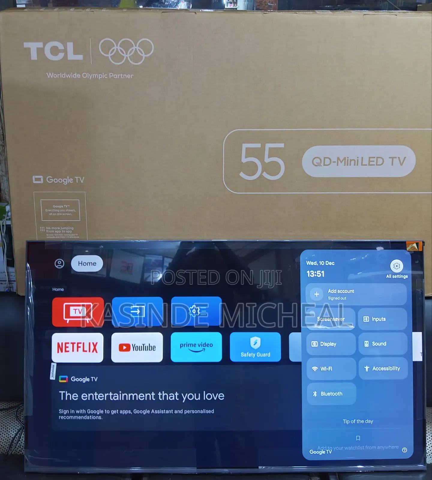 Qd Miniled Tv 55inches TCL Google Android Tv