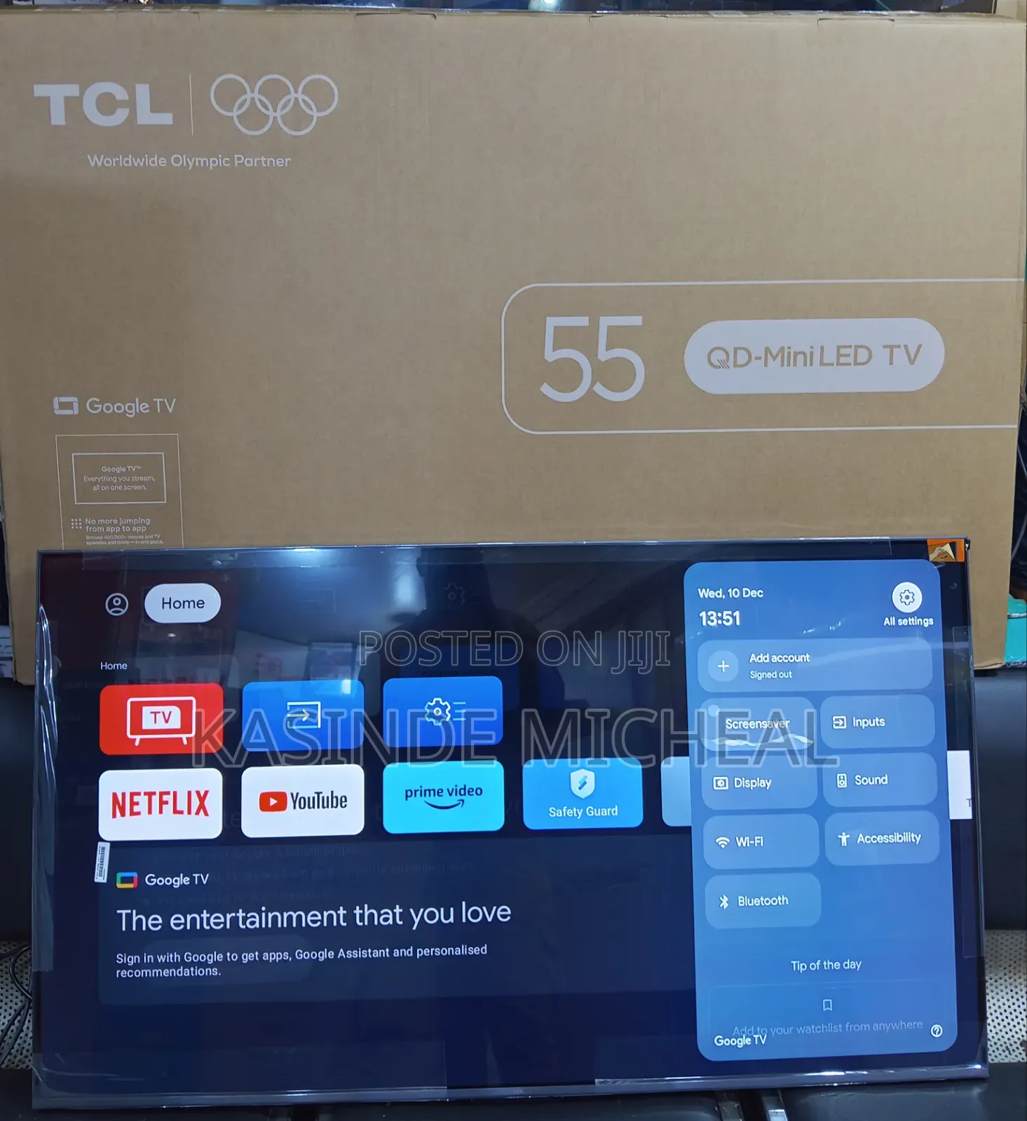 Qd Miniled Tv 55inches TCL Google Android Tv