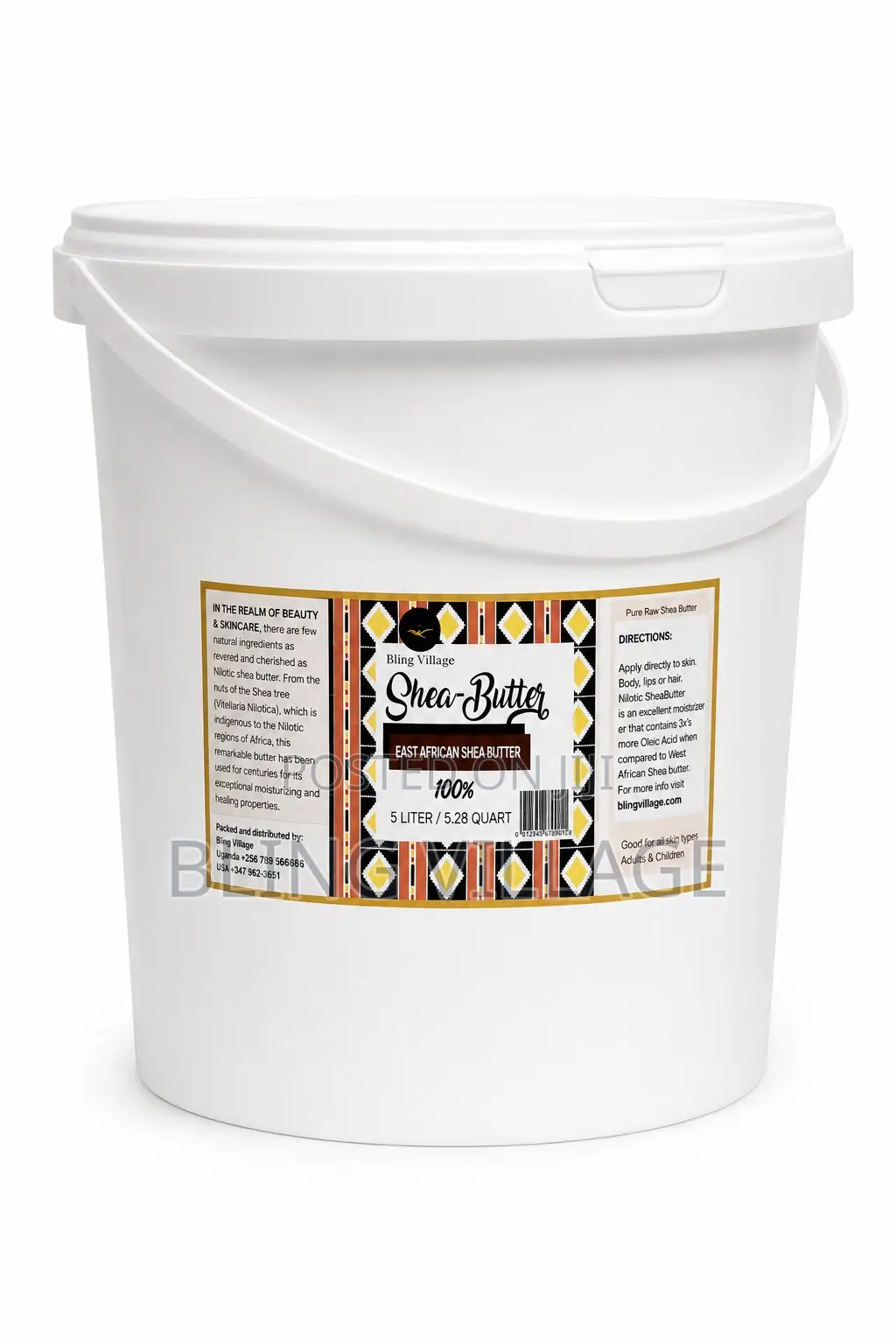Shea-butter Nilotic Raw 100% 5kg Bulk