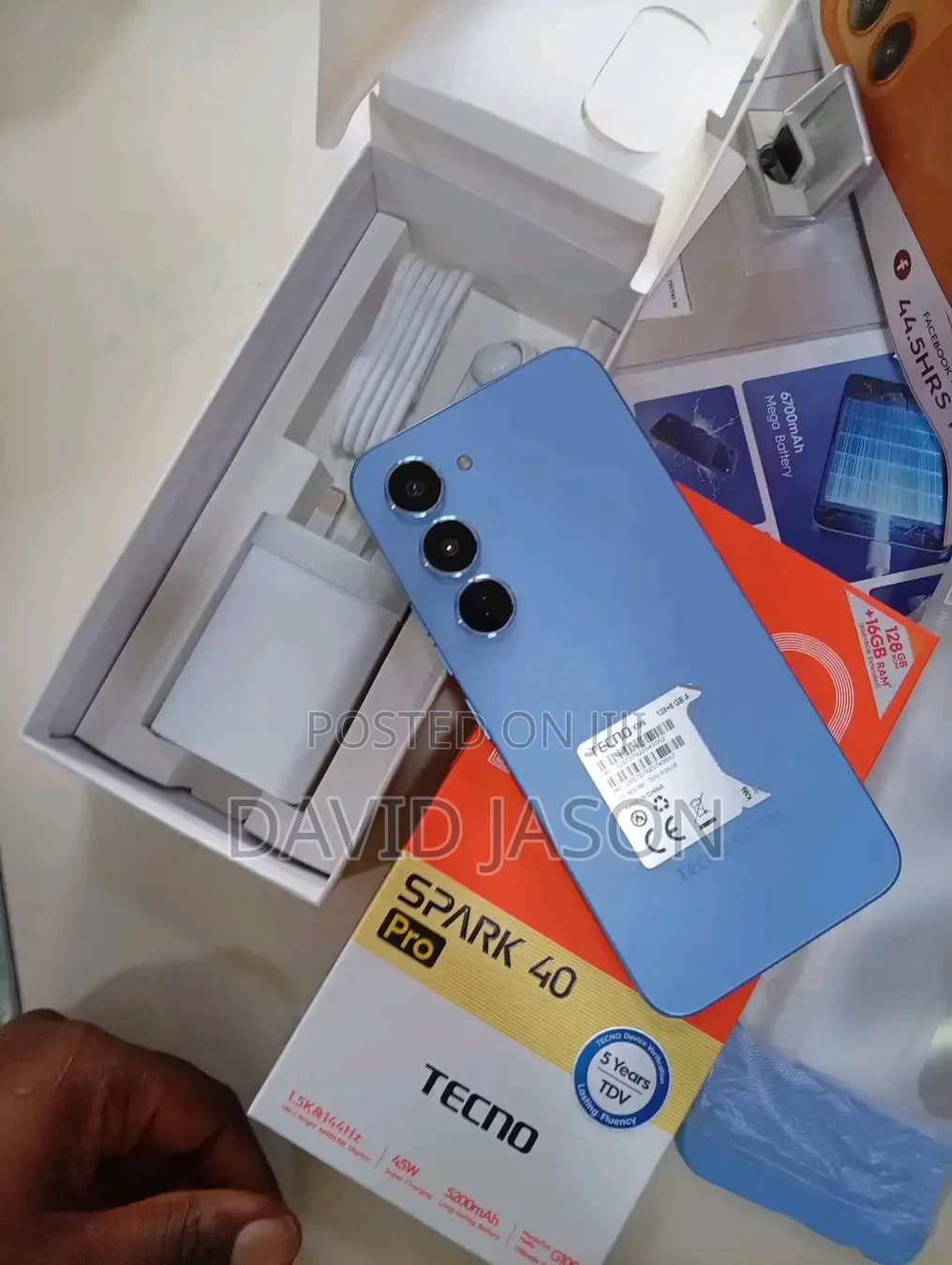 New Tecno Spark 40 Pro 256 GB Blue