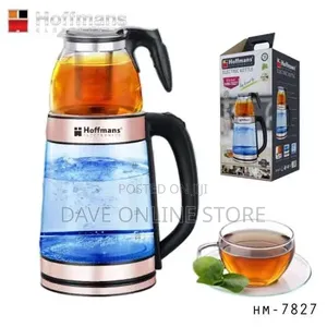 Hoffmans Hm-7827 Double Electric Kettle - 2.2+0.5ltr - 1500w