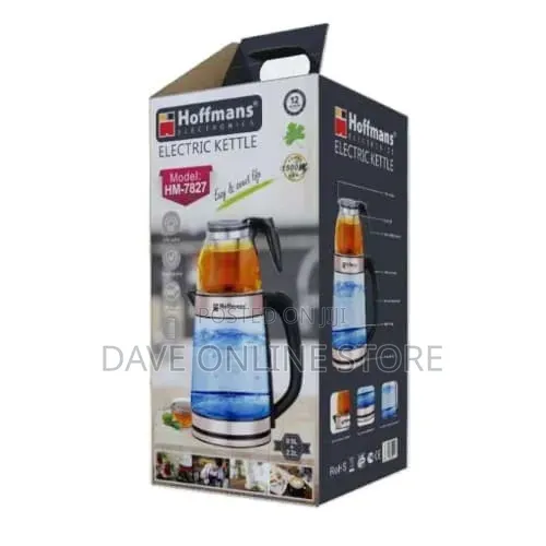 Hoffmans Hm-7827 Double Electric Kettle - 2.2+0.5ltr - 1500w