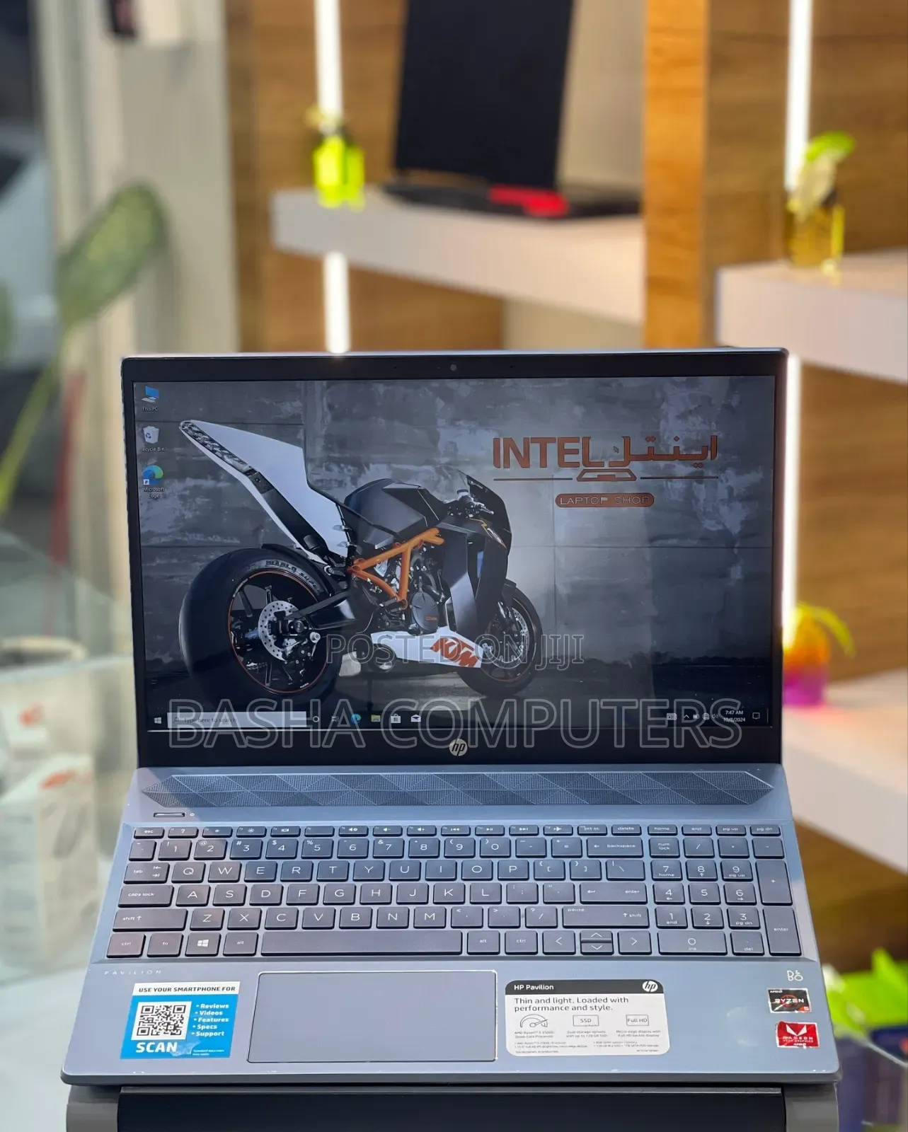 New Laptop HP Pavilion 15 16GB AMD Ryzen 7 SSHD+SSD 512GB
