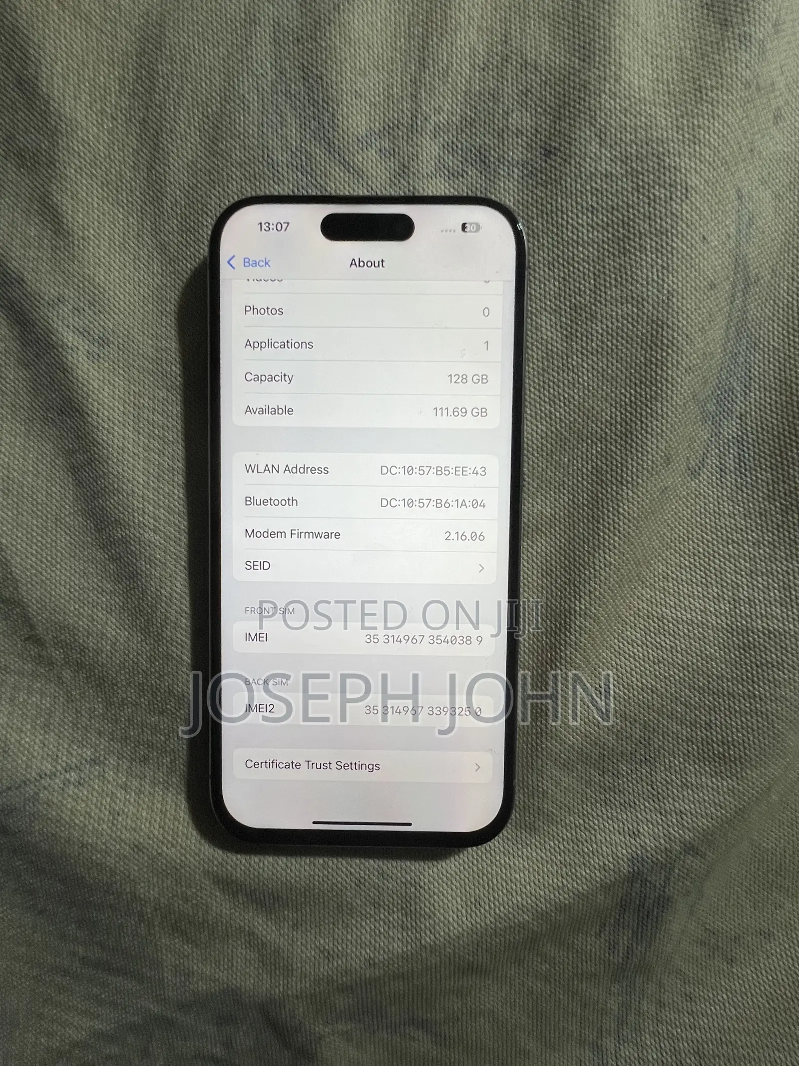 Apple iPhone 15 Pro 128 GB Gray