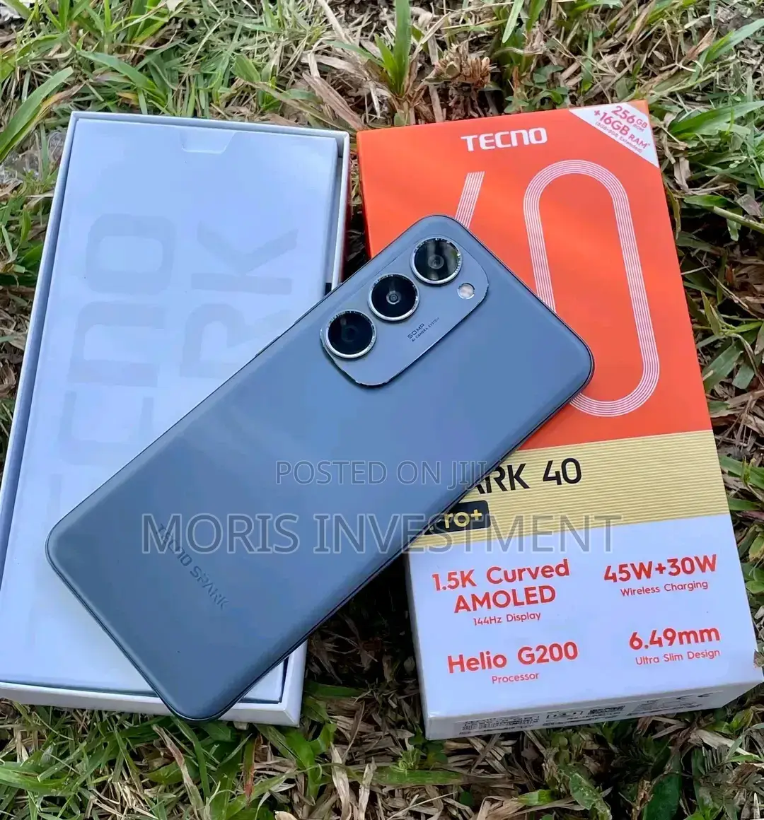 New Tecno Spark 40 Pro+ 256 GB Black