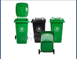 Schools Pedestration Streets Outdoor 120litres Plastic Dust Bins
