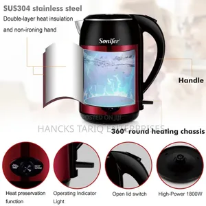 Sonifer Electric Kettle (Stainless Steel)