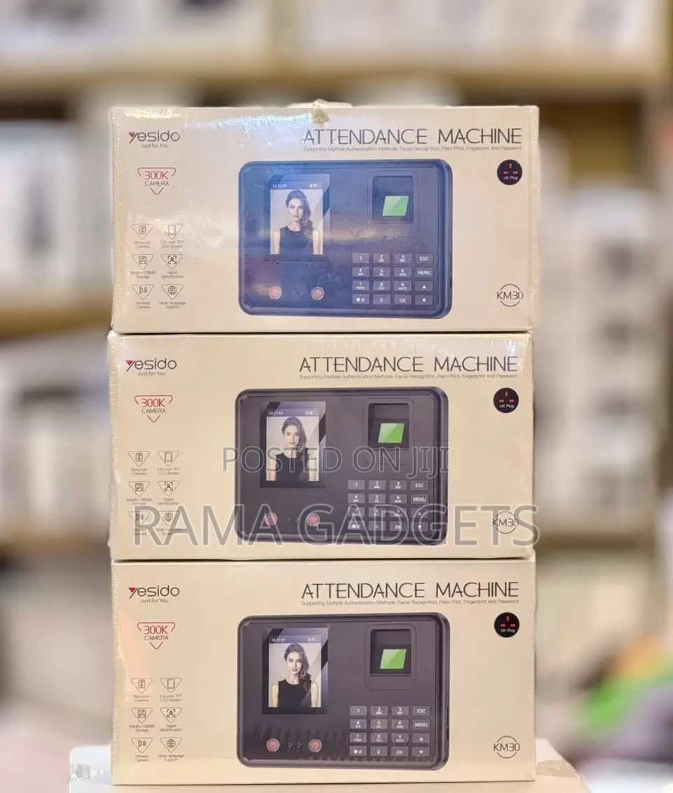 Yesido Km30 Attendance Machine Time Clock Face Fingerprint
