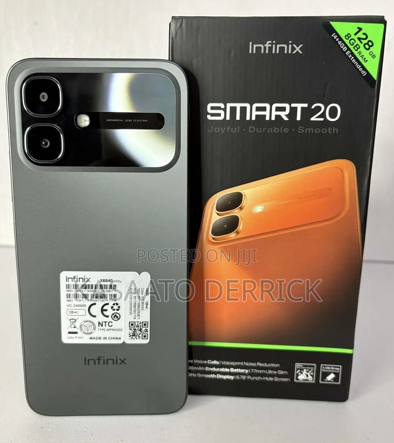New Infinix Smart 20 128 GB Black