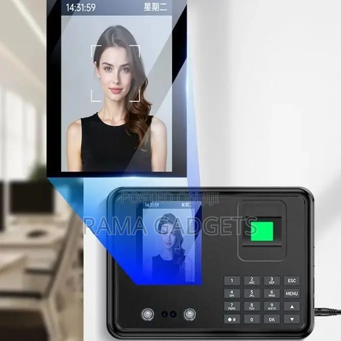 Yesido Km30 Attendance Machine Time Clock Face Fingerprint