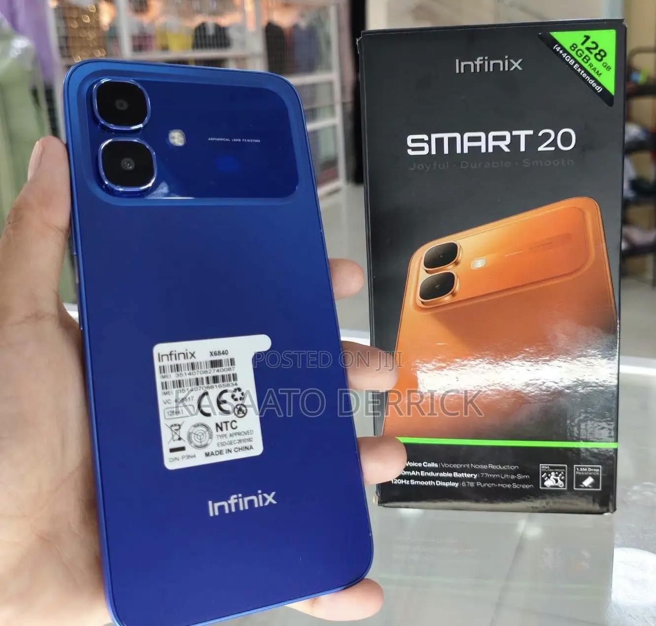 New Infinix Smart 20 128 GB Blue