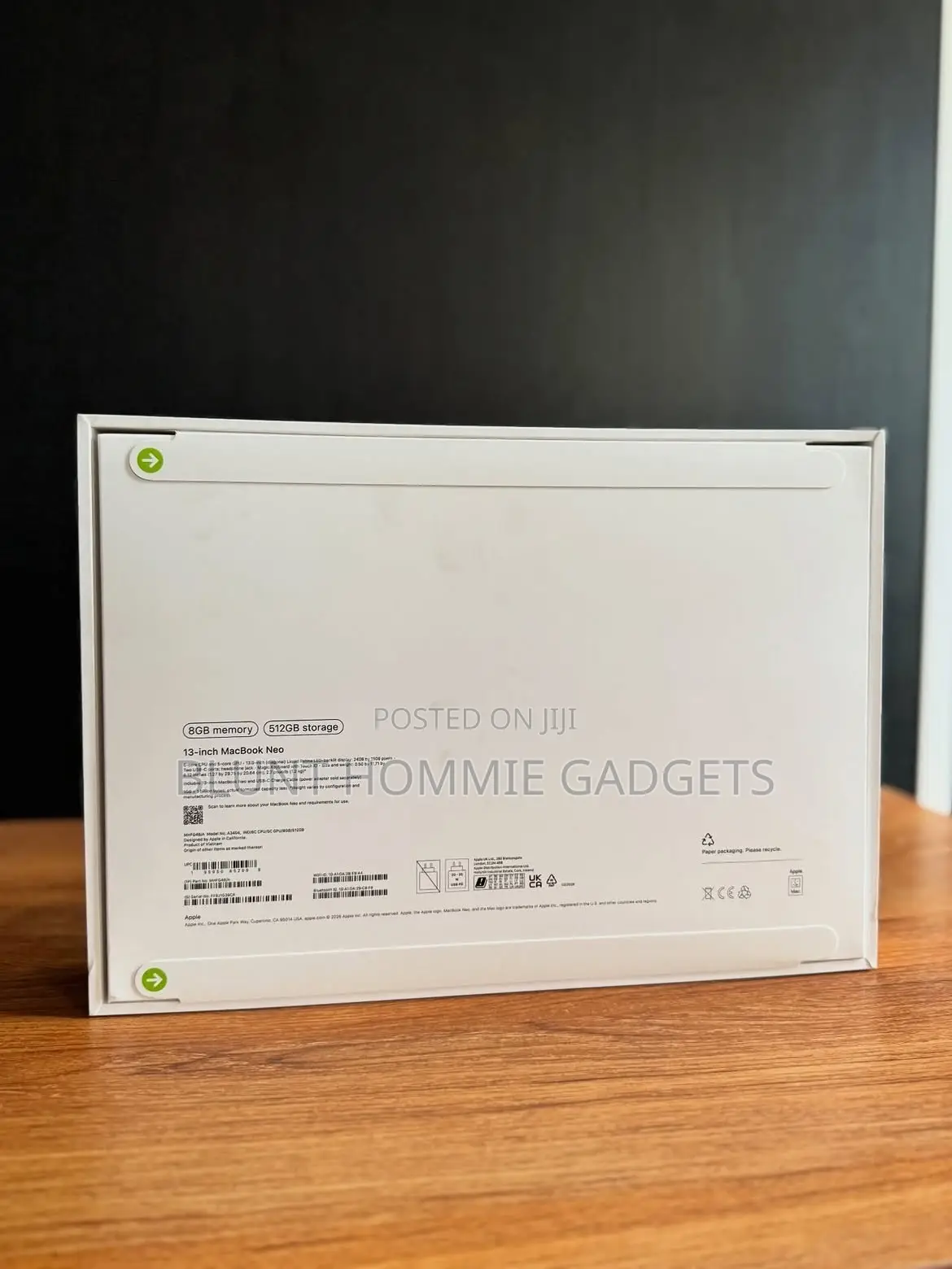 New Laptop Apple MacBook Neo 2026 8GB SSD 512GB