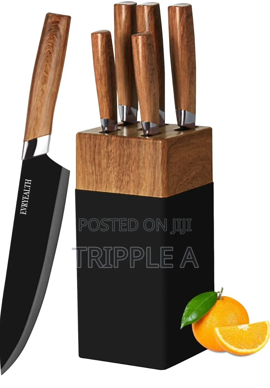 5 Piece Knife Set With Block