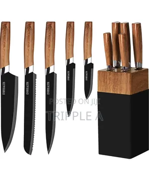 5 Piece Knife Set With Block