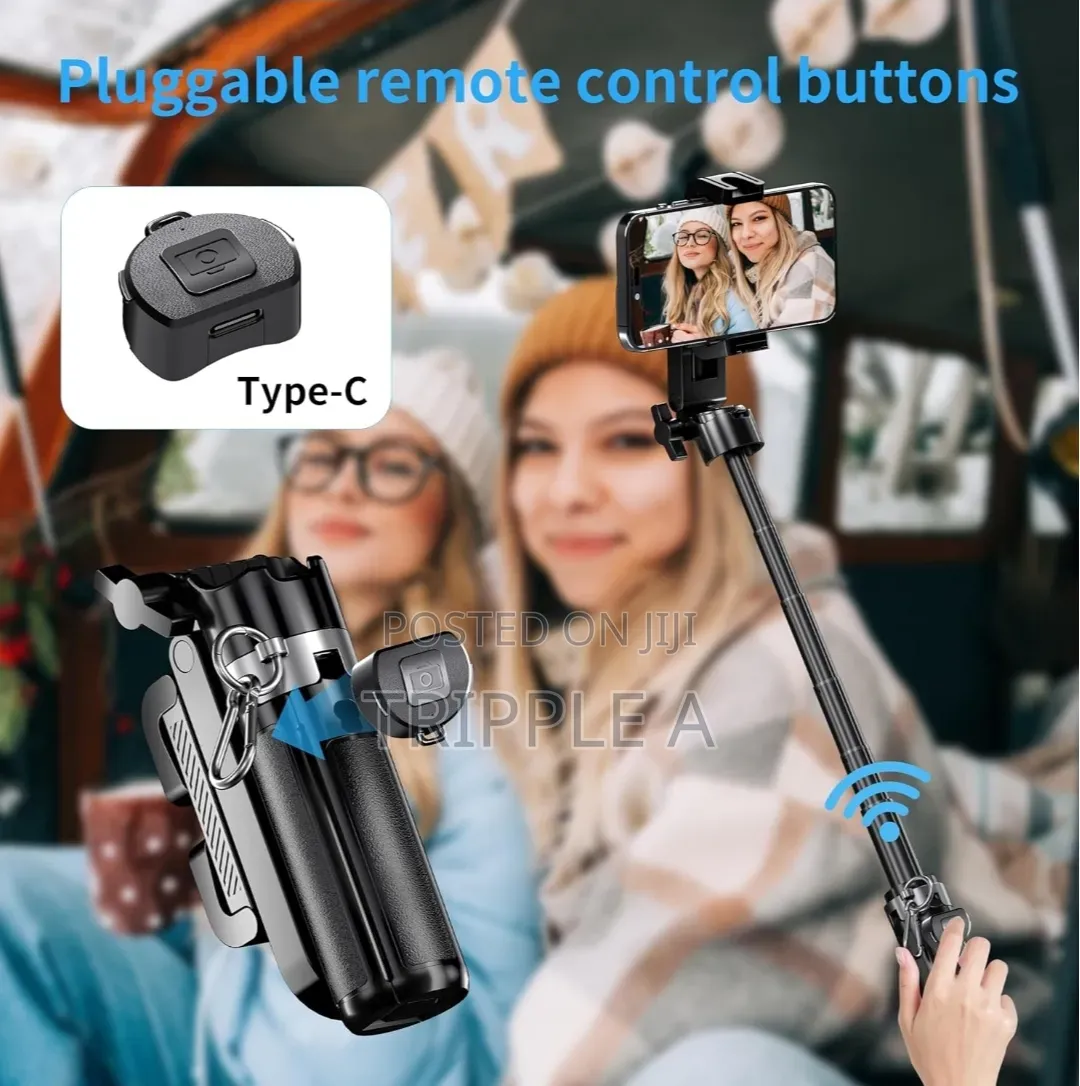Plokama Live M5 3 in 1 Handle Tripod Selfie Stick