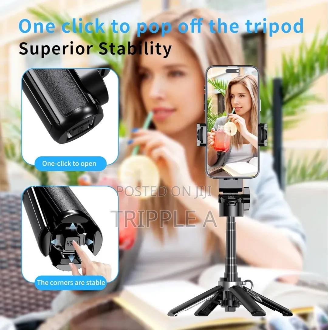Plokama Live M5 3 in 1 Handle Tripod Selfie Stick
