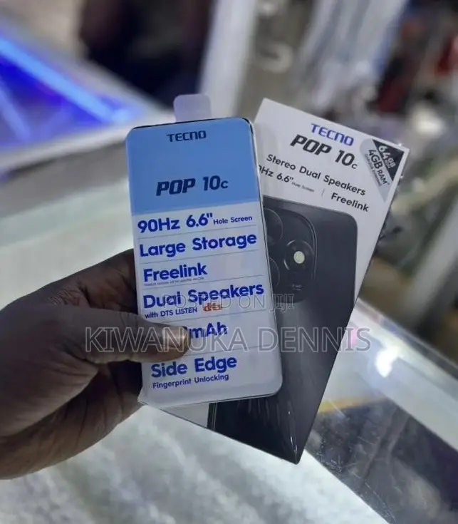 New Tecno Pop 10C 128 GB White