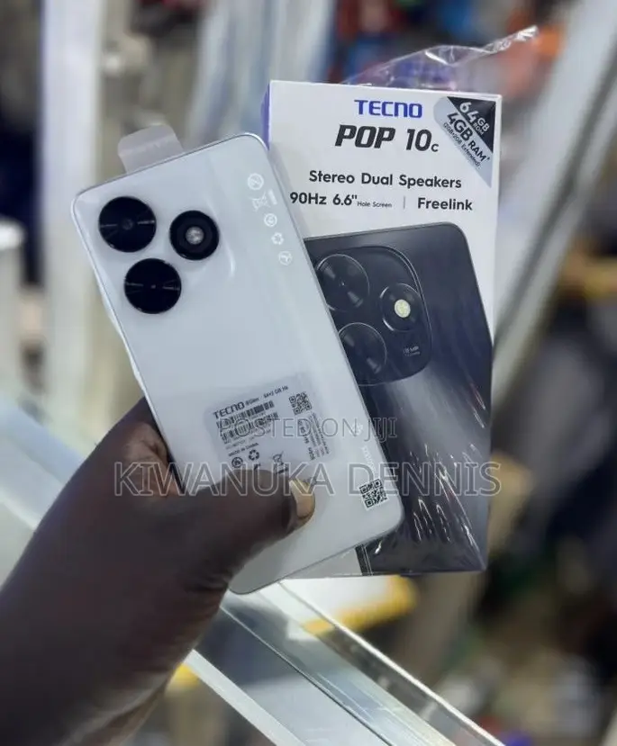 New Tecno Pop 10C 128 GB White