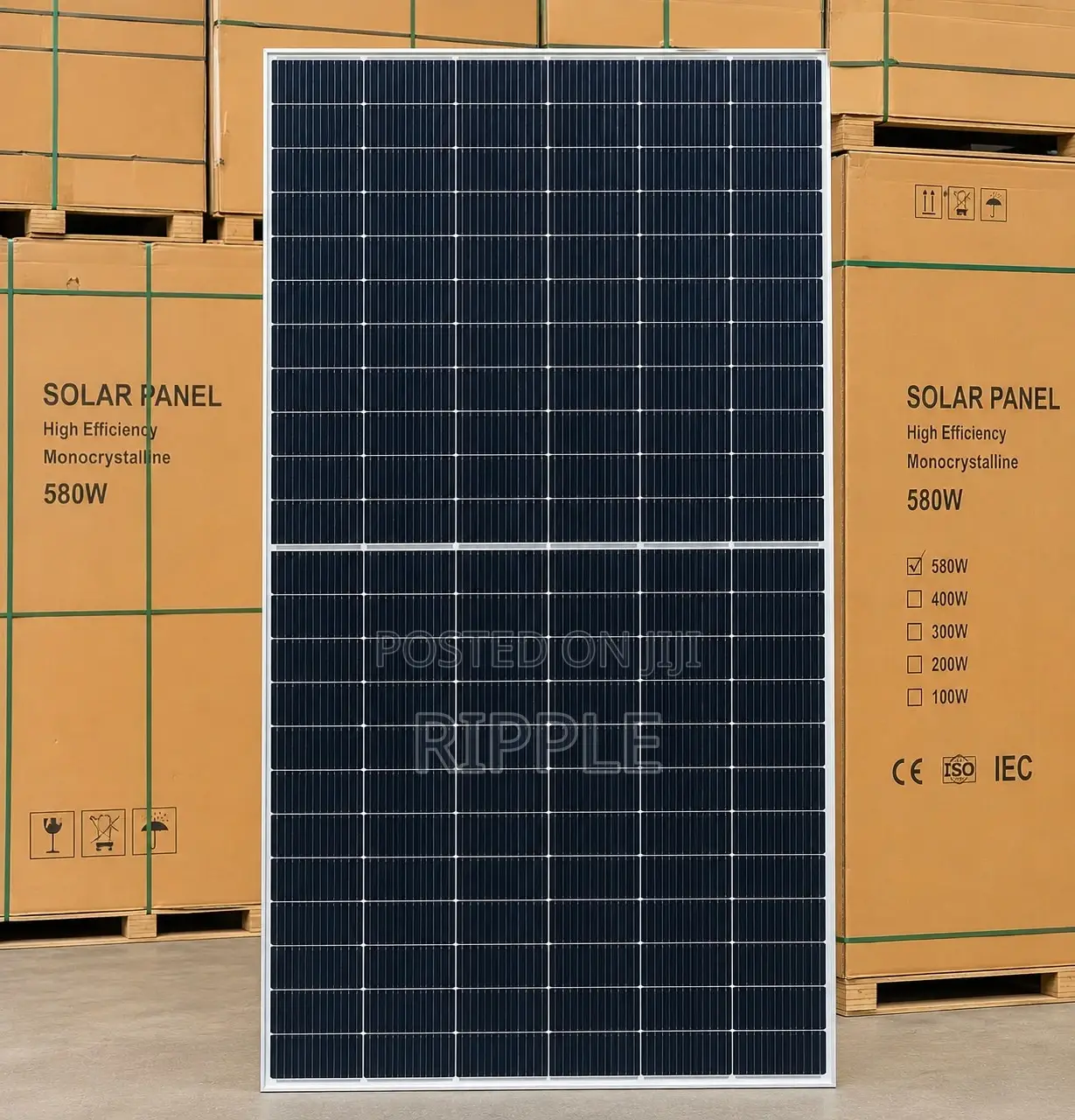 580w Solar Panel High Efficiency Power Module