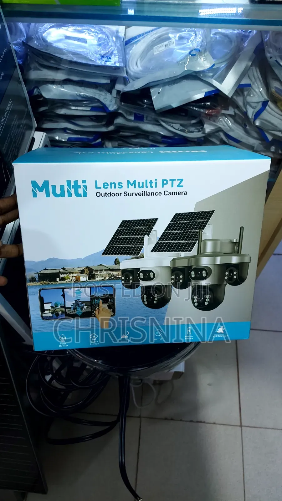 4g Sim Solar CCTV Camera 3 Motorized Lenses Full PTZ Outdoorcategory