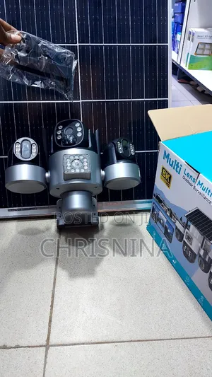 V380 Pro T68b 3 Lens Solar Powered 4g Sim Card CCTV Security Camera