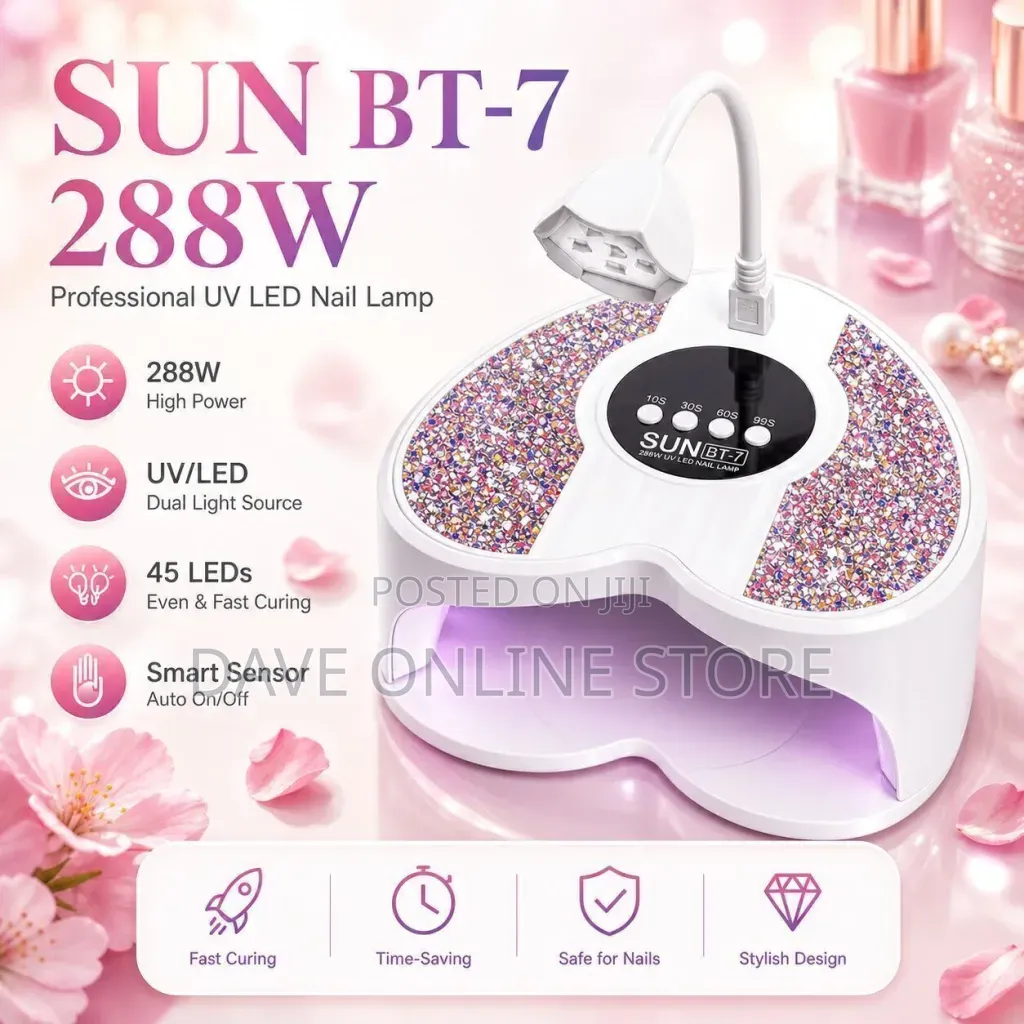 Professional Sun Bt-7 288w Electric Uv Led Nail Lamp Heart Shape