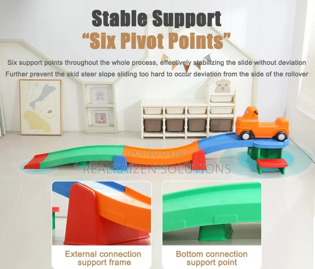 Dual Lane 3-Meter Toddler Ride-on Racing Track With 2 Cars