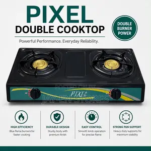 Pixel Double Gas Burner Cooktop