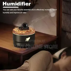 Volcanic Crack Light Cannons Humidifier Aroma Diffuser With Timer -