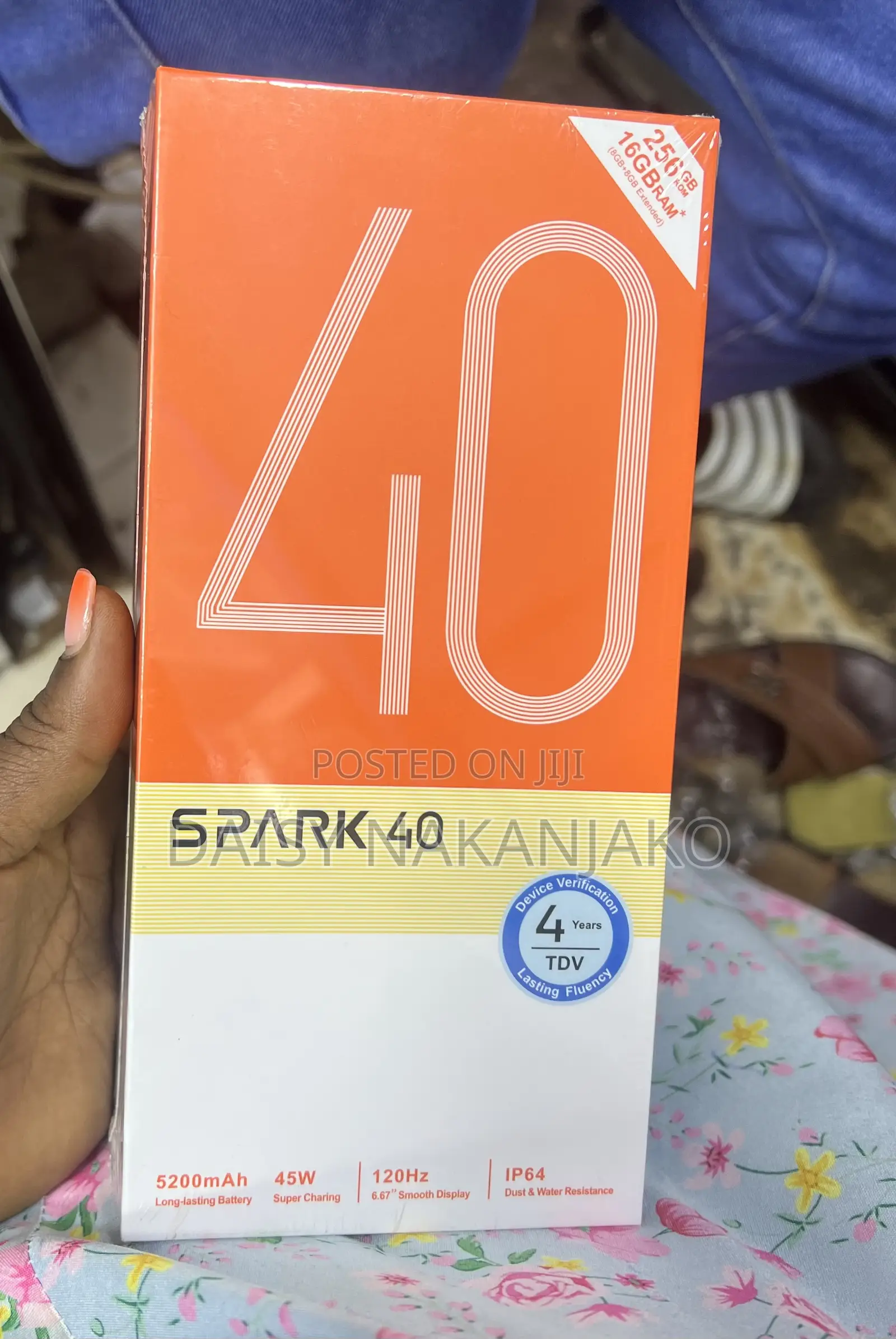 New Tecno Spark 40 256 GB Orange