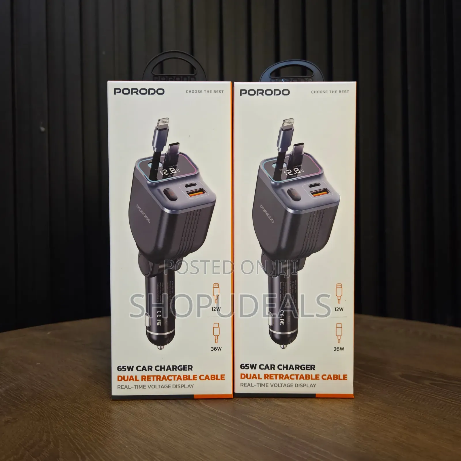 Porodo 65w Car Charger