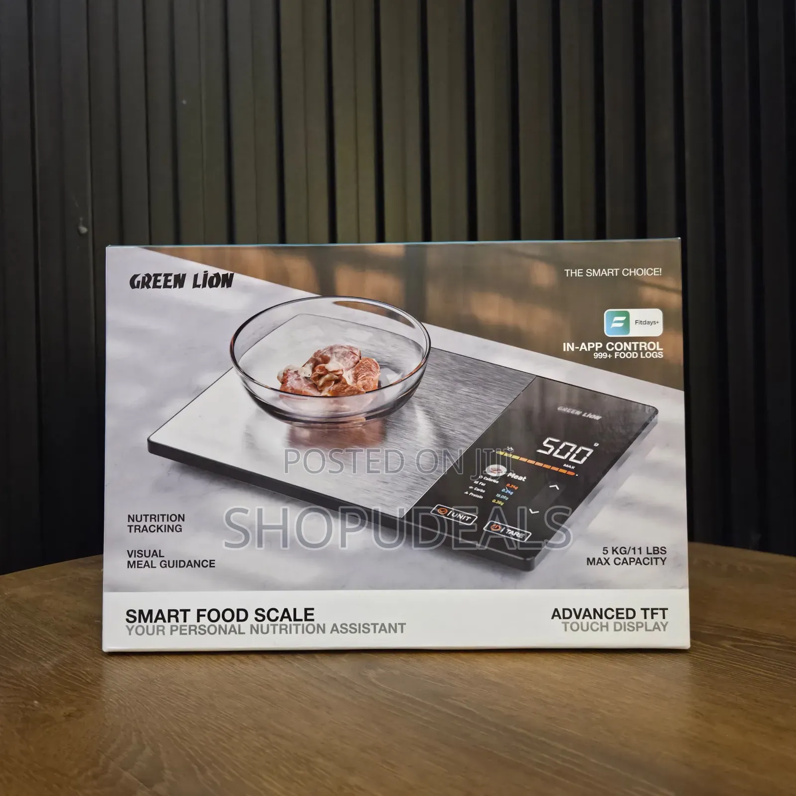 Green Lion Smart Food Scale - Black