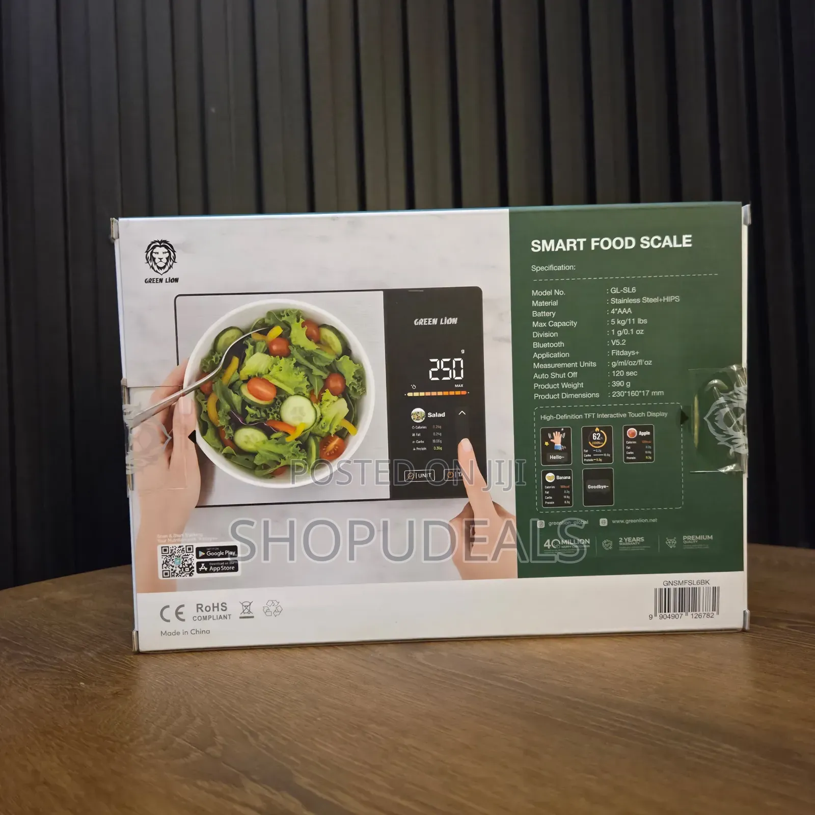 Green Lion Smart Food Scale - Black