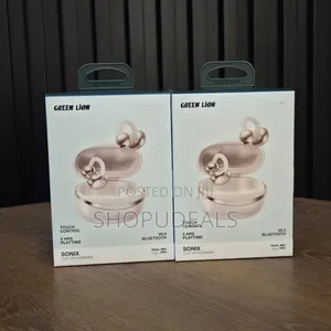 Green Lion Sonix Clip-on Earbuds, Bluetooth 5.3, Ipx5 Waterproof, 5-6h