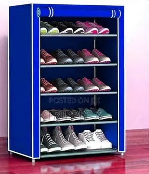 6 Square Non Woven Shoe Rack
