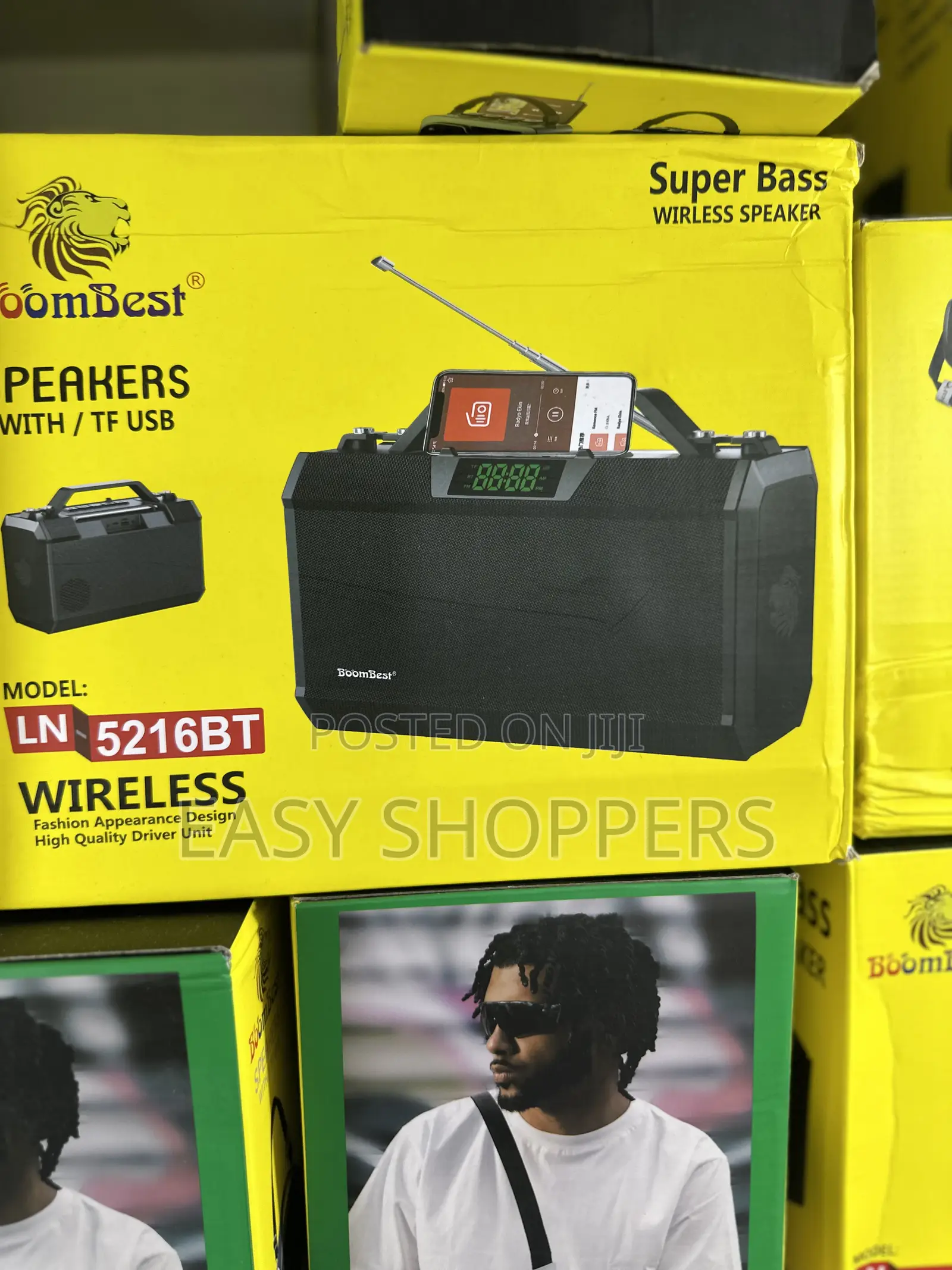 Boombest Ln-5216bt Wireless Speaker Featuring a Digital Display