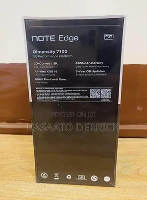 New Infinix Note Edge 256 GB Black