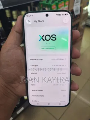 New Infinix Note Edge 256 GB Gray