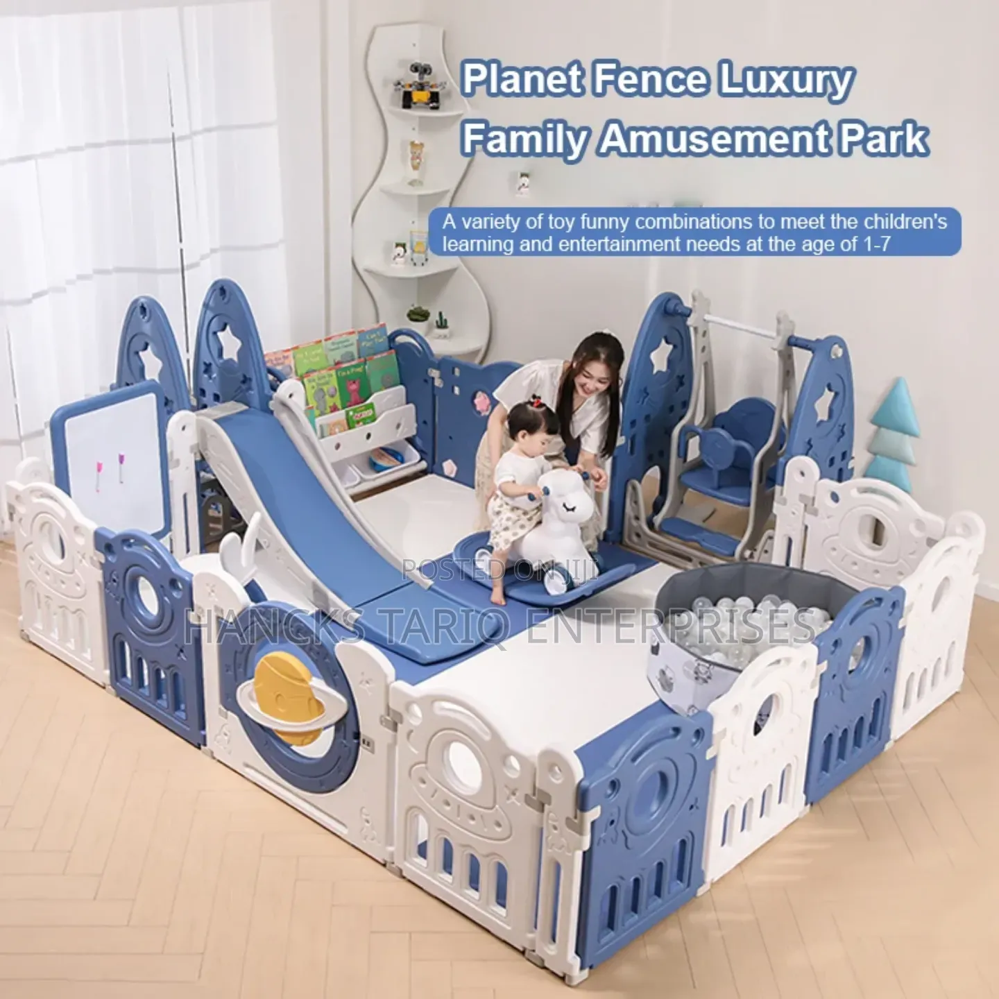Deluxe Kids’ Indoor Playpen Activity Center