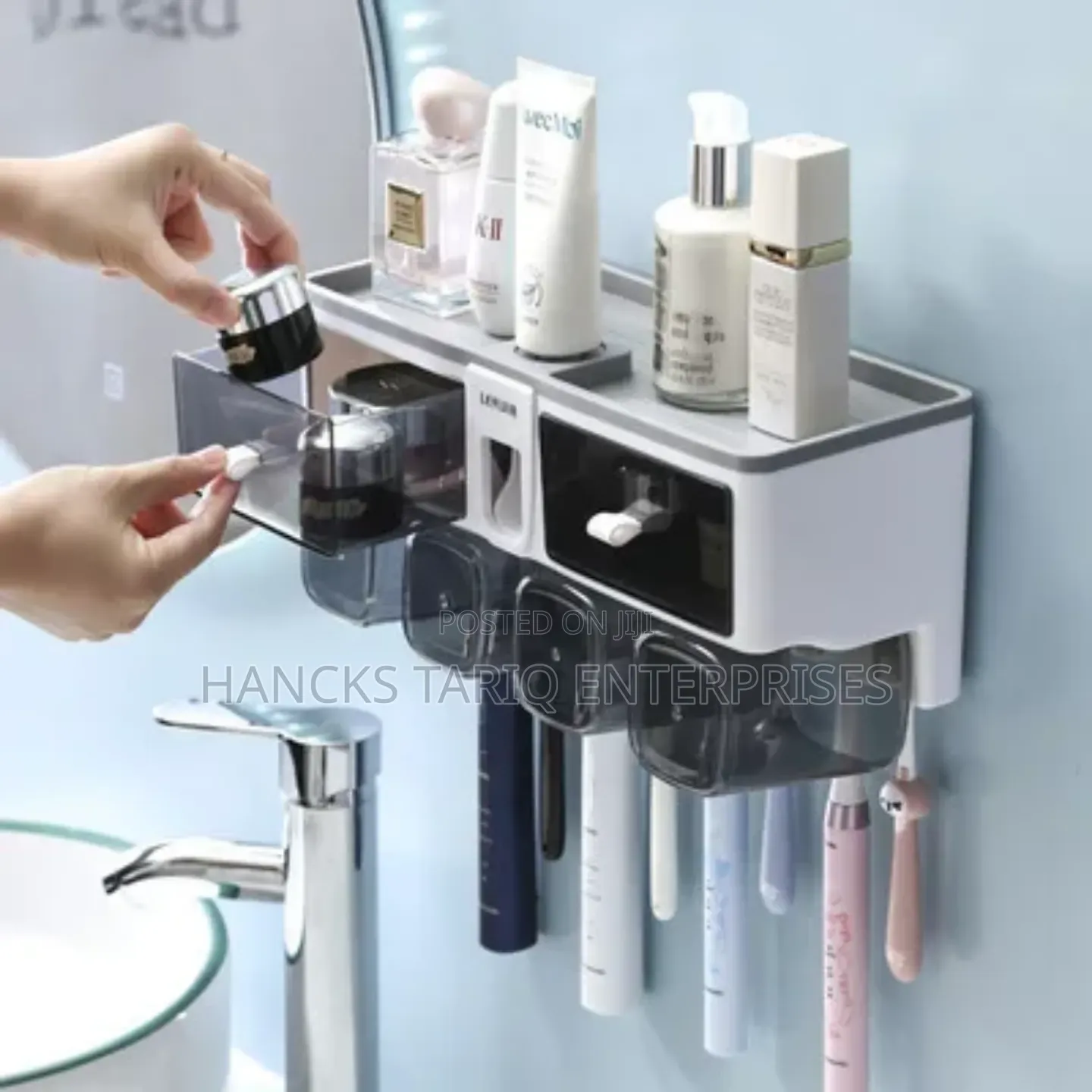 Multi-Functional Bathroom Wall-Mounted Organizer