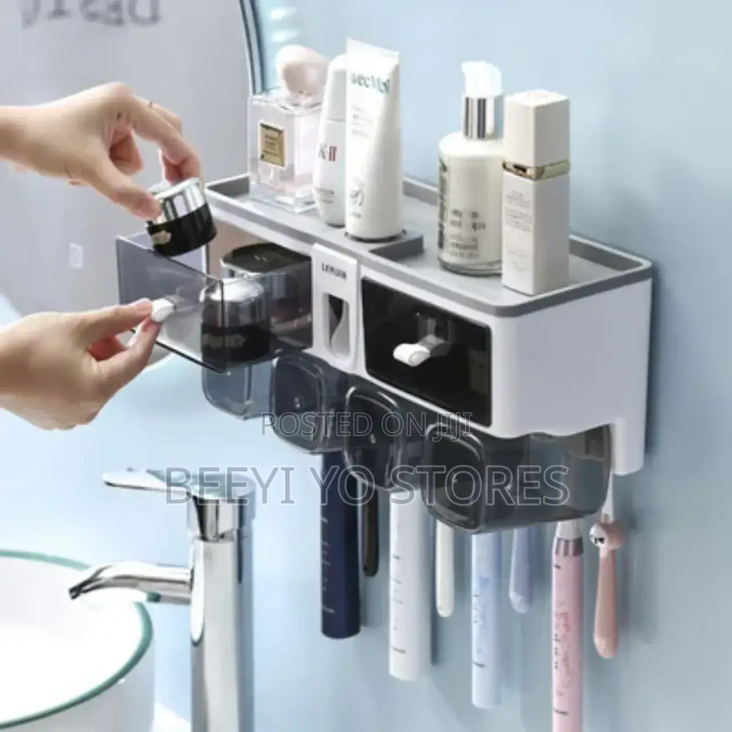 Multi-Functional Bathroom Wall-Mounted Organizer