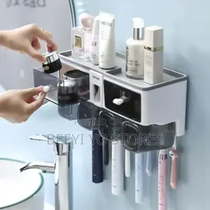 Multi-Functional Bathroom Wall-Mounted Organizer