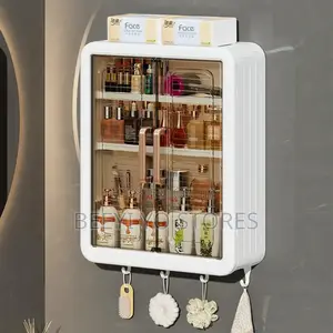 Wall-Mounted Cosmetic Skincare Organizer Cabinet