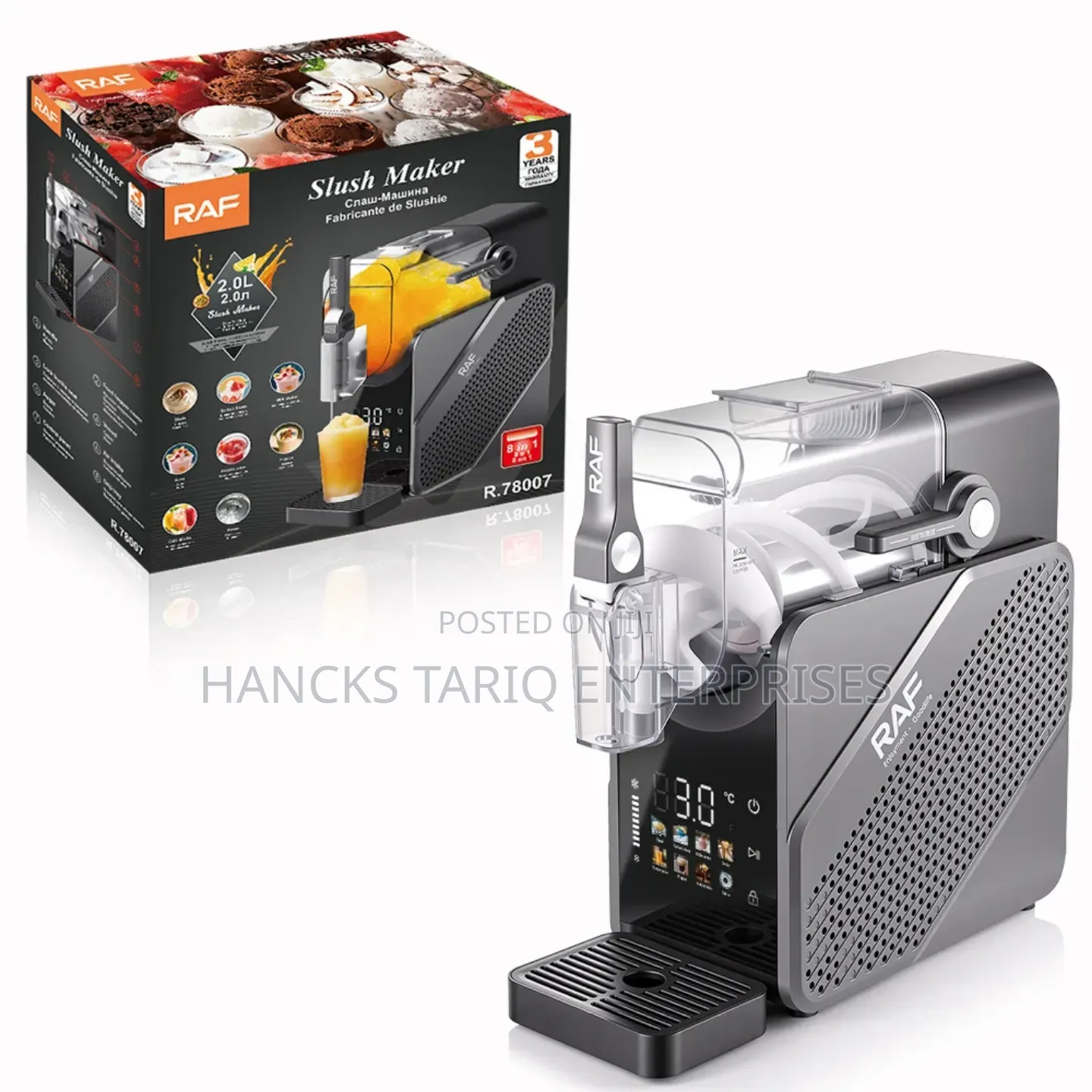 Raf Slush Maker R.78007 – 2.0l 8-in-1 Frozen Drink Machine