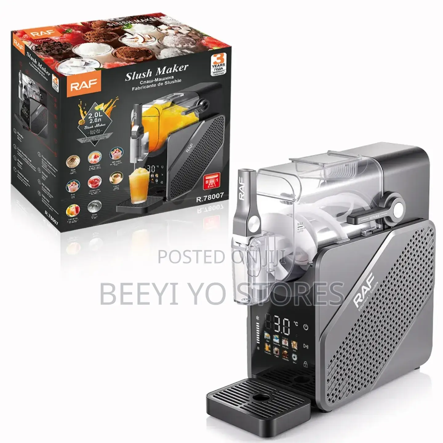 Raf Slush Maker R.78007 – 2.0l 8-in-1 Frozen Drink Machine
