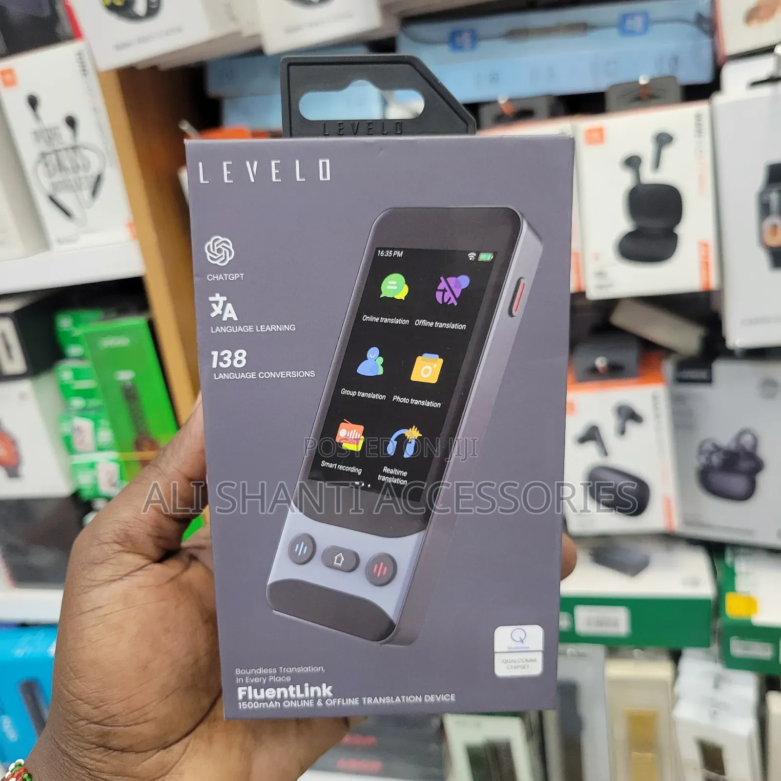 Levelo Fluentlink Offline Online Voice Translator