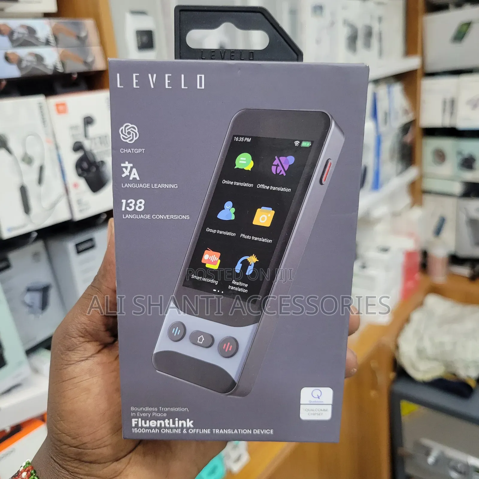Levelo Fluentlink Offline Online Voice Translator