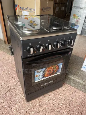 2 Hotplates/2 Gas,Full Electric Oven With Roast Rod Globalstar Cooker