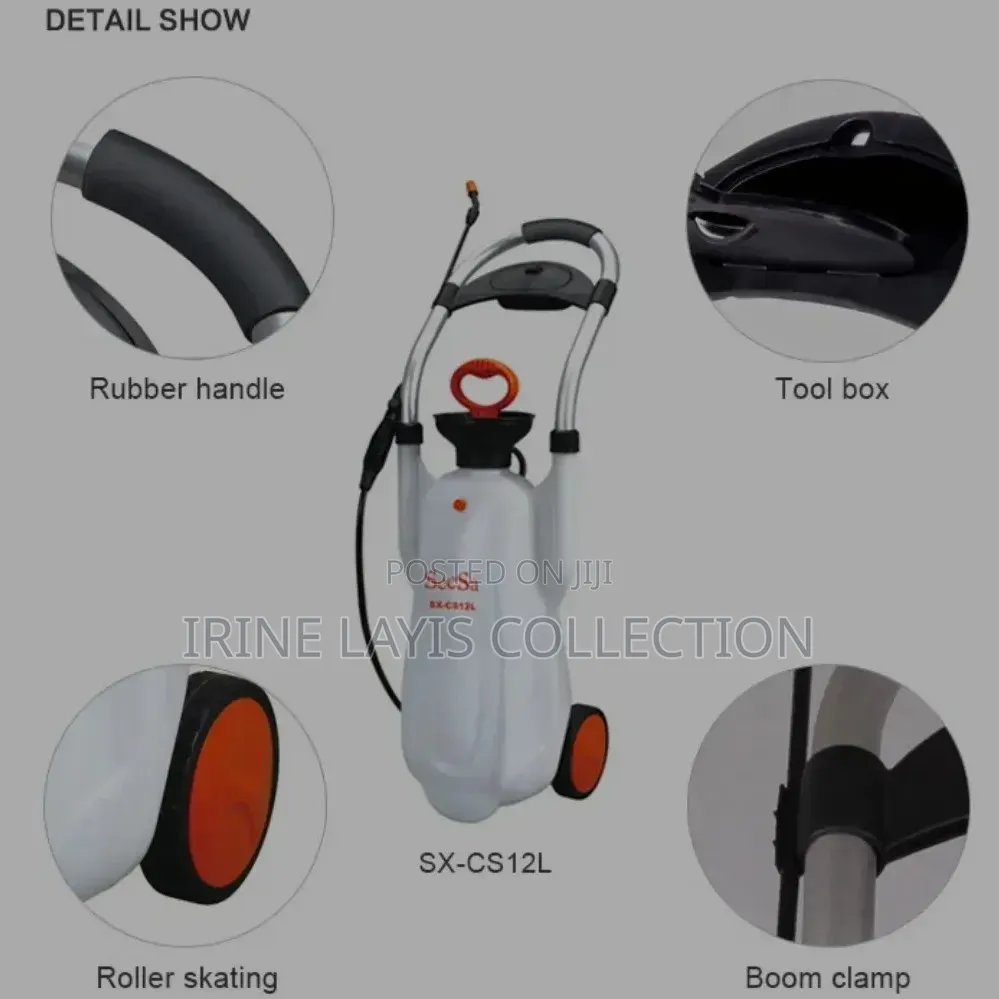 12ltrs Manual Handcart Pressure Sprayer